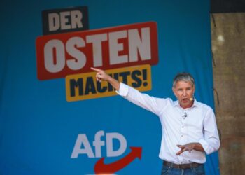 Björn Höcke, líder del partido de ultraderecha Alternativa para Alemania (AfD) Foto: EFE/EPA/CLEMENS BILAN.