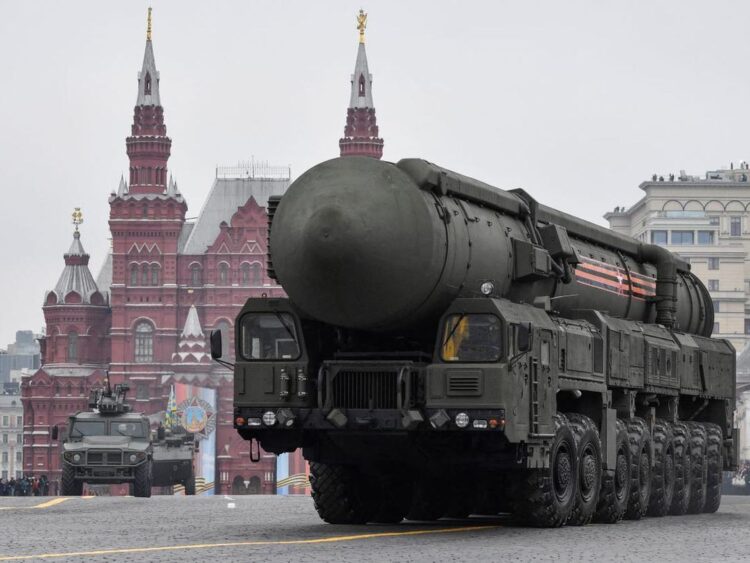 Armas nucleares rusas desfilan en la Plaza Roja de Moscú. Foto: El Comercio / Archivo.