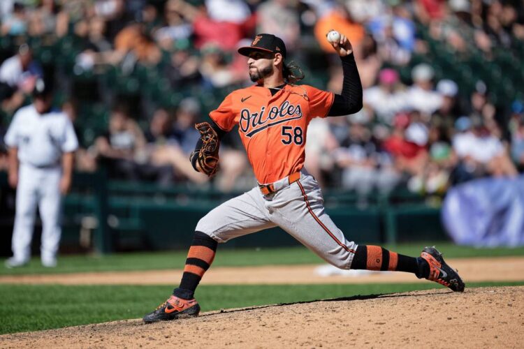 Cionel Pérez no ha permitido jonrones en Grandes Ligas desde el 31 de mayo de 2023. Foto: James A. Pittman-USA TODAY Sports.