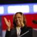 Kamala Harris en Charlotte, Carolina del Norte. Foto: EFE/EPA/ERIK S. LESSER.