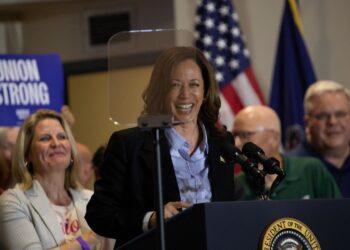 Kamala Harris en Pensilvania, 2 de septiembre de 2024. Foto: EFE/EPA/REBECCA DROKE EFE/EPA/REBECCA DROKE.