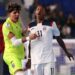 Dos jugadores cubanos durante el partido frente a Tailandia de la Copa Mundial de Futsal, ganado por los tailandeses con pizarra de 10x5. Foto: @fifaworldcup_es / X.