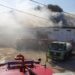 Bomberos sofocan incendio en almacenes de la Comercializadora ITH Varadero. Foto: Periódico Girón.