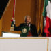 López Obrador en la ceremonia por el 214 aniversario del Grito de independencia. Foto: Mario Guzmán/EFE.