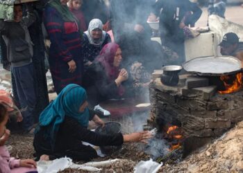 Hambruna en Gaza. Foto: EFE.