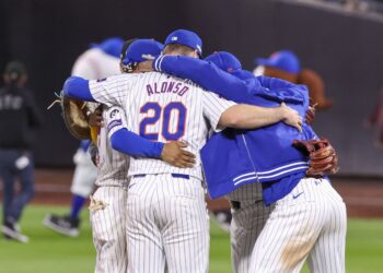 Los Mets volvieron a derrotar a los Phillies y están a un paso de avanzar a la Serie de Campeonato de la Liga Nacional. Foto: Sarah Yenesel