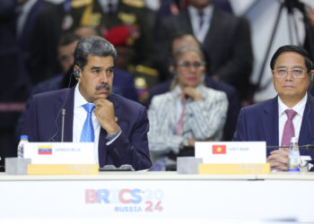 Maduro en la cumbre de los BRICS. Foto: Prensa Miraflores/EFE.