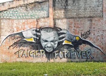 Mural dedicado a El Taiger, en Marianao, La Habana, obra del artista Arley Valdés. Foto: Tomada de las redes sociales.