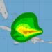 Gráfico de los vientos de la tormenta tropical Oscar. Gráfico: NHC.