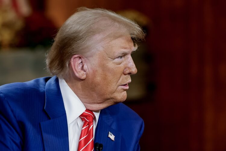 Donald Trump en Cumming, Georgia, el 15 de octubre de 2024. Foto: EFE/EPA/ERIK S. LESSER.