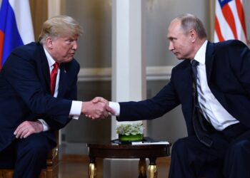 Trump y Putin en Helsinki el 16 de julio de  2018. Foto: NPR.