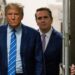 Donald Trump entrando al tribunal de Nueva York. Foto: EFE.