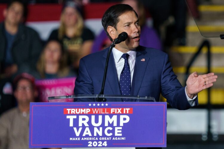 Rubio en un acto de campaña, en Pennsylvania, en noviembre de 2024. Foto: WILL OLIVER/ EFE/EPA.