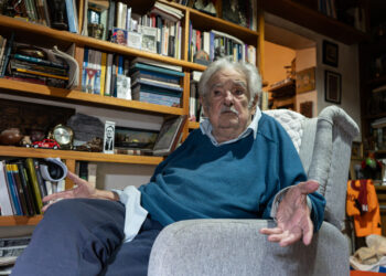 Mujica durante la entrevista con EFE en Montevideo. Foto: Sofía Torres/EFE.