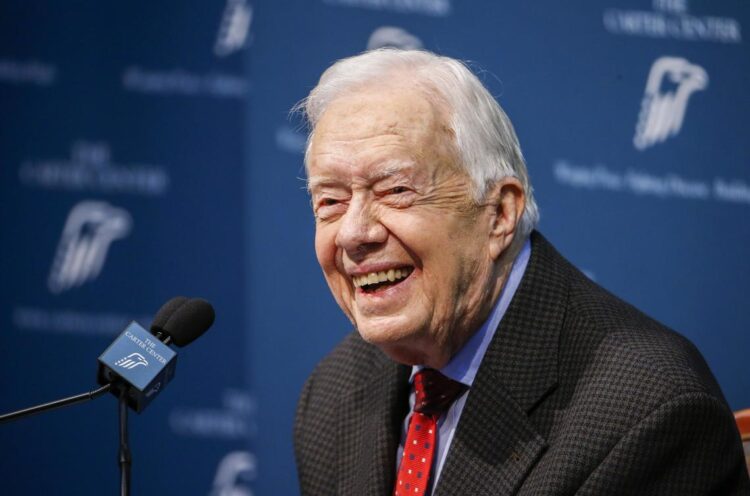 Jimmy Carter, expresidente de Estados Unidos, falleció en Georgia a los 100 años de edad. Foto: Erik S. Lesser/EFE.