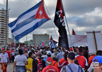 Marcha en el Malecón de La Habana. Foto: Otmaro Rodríguez