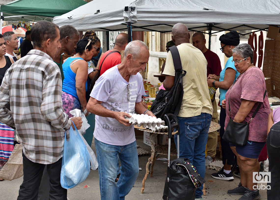 Feria en La Habana, el último fin de semana de 2024. Foto: Otmaro Rodríguez.