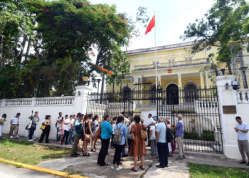 Sede de la Embajada de la República Popular China en La Habana. Foto: Xinhua