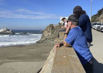 Olas que se acercan después de dos terremotos frente al norte de California. Foto: NPR.