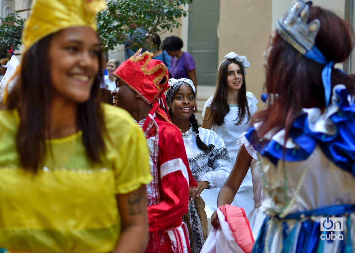 El Cabildo del Día de Reyes Afrocubano en La Habana Vieja. Foto: Otmaro Rodríguez.