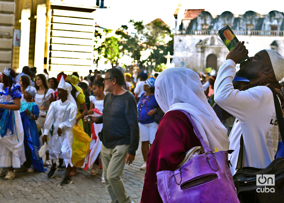 El Cabildo del Día de Reyes Afrocubano en La Habana Vieja. Foto: Otmaro Rodríguez.