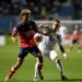 Karel Pérez (al frente) en un partido con la selección cubana. Foto: Orlndo Sierra/AFP.