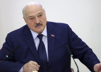 El presidente de Bielorrusia, Alexander Lukashenko, en una conferencia de prensa tras la jornada electoral del domingo 26 de enero de 2025. Foto: Presidencia de Bielorrusia / EFE.