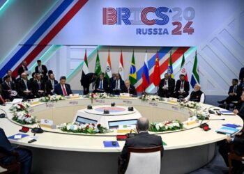 Al final de la cumbre el presidente de Rusia, Vladimir Putin anunció la elaboración de una lista de países socios. Foto: EFE/EPA/Alexander Nemenov/POOL