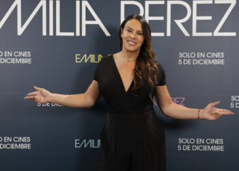 Karla Sofía Gascón durante la presentación de la película "Emilia Pérez" en Madrid. La española Karla Sofia Gascón y la brasileña Fernanda Torres competirán por el premio Oscar a mejor actriz por sus interpretaciones en el narco-musical "Emilia Pérez" y el drama "I'm Still Here". Foto: EFE/ Zipi.