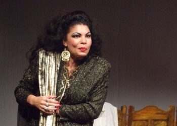 María Teresa Pina en "La gran tirana". Foto: Tomada de Cuban Theater Digital Archive (online).