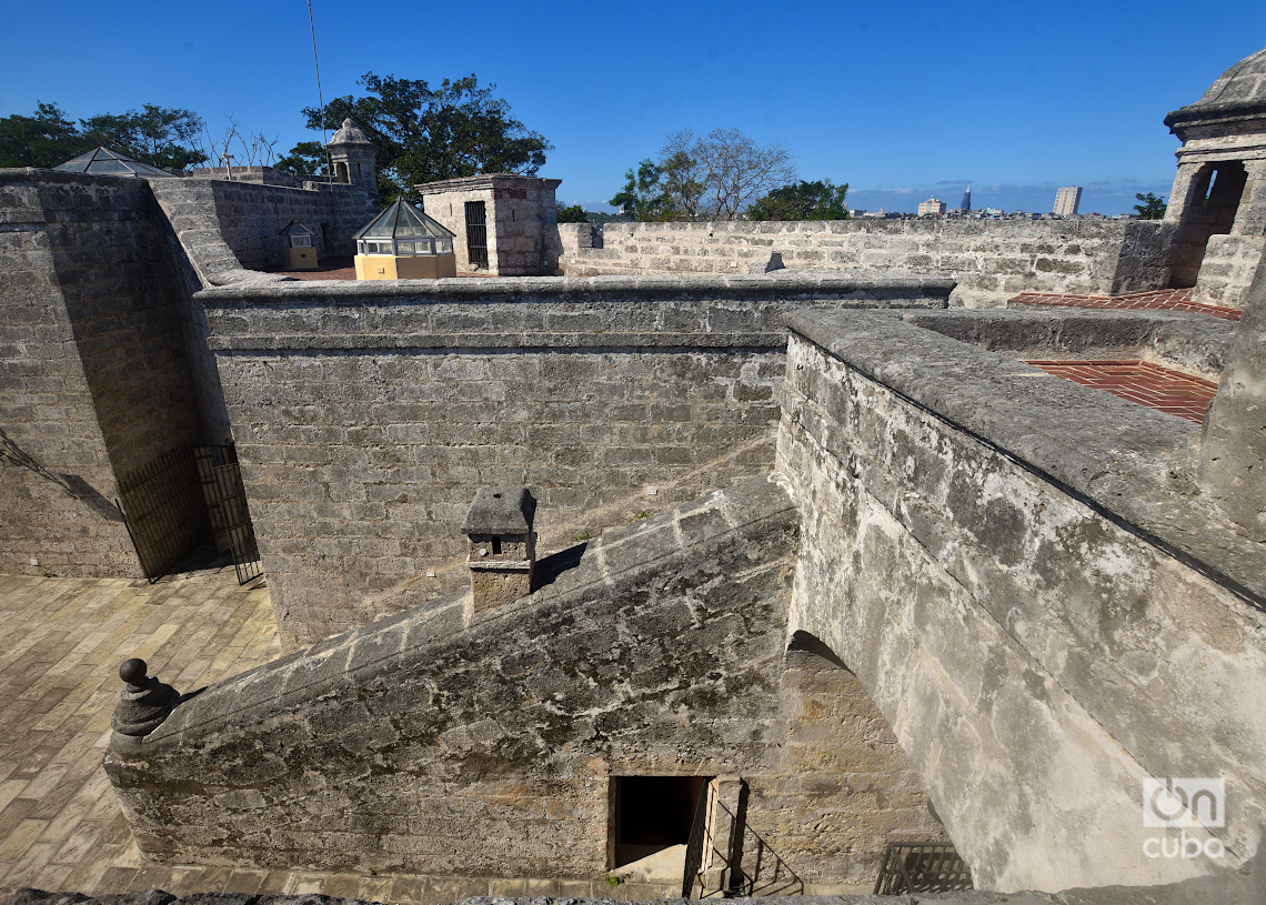 Parte superior del Castillo de Santo Domingo de Atarés, en La Habana. Foto: Otmaro Rodríguez.