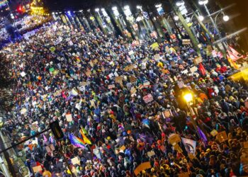 Las protestas en Berlín. Foto: EFE.