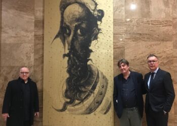 Fabelo donó al Cervantes la pieza “El sueño de Alonso Quijano”. Foto: @InstCervantes