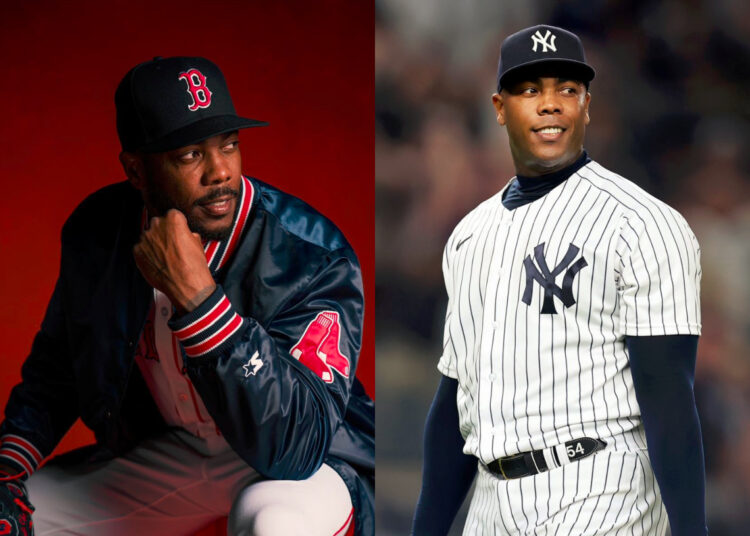 Aroldis Chapman es el primer cubano en la historia de Grandes Ligas que juega en Boston luego de haber vestido el uniforme de los Yankees.