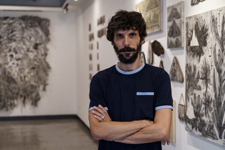 Sergio Marrero. Galería Galiano. La Habana, 2025. Foto: William Cruz.