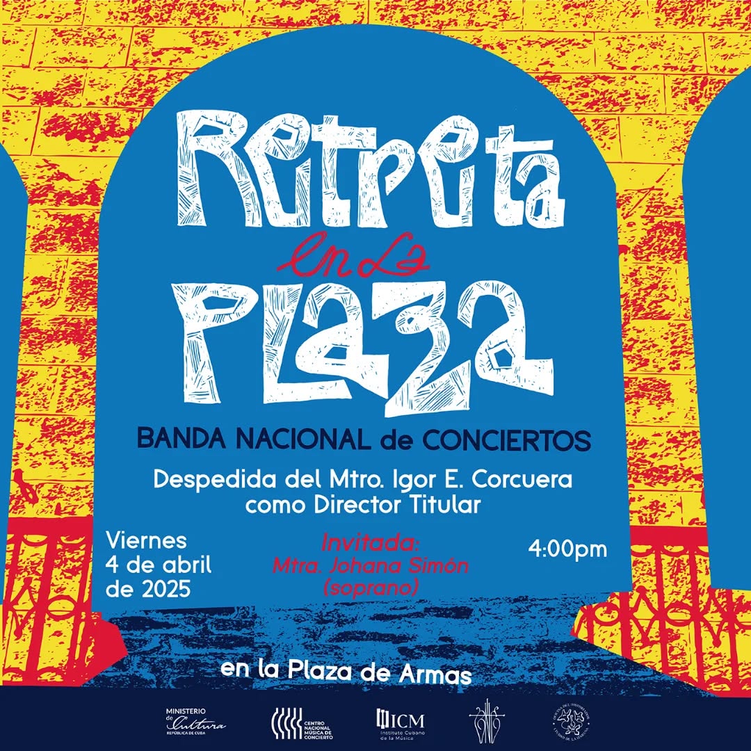 retreta en la plaza
